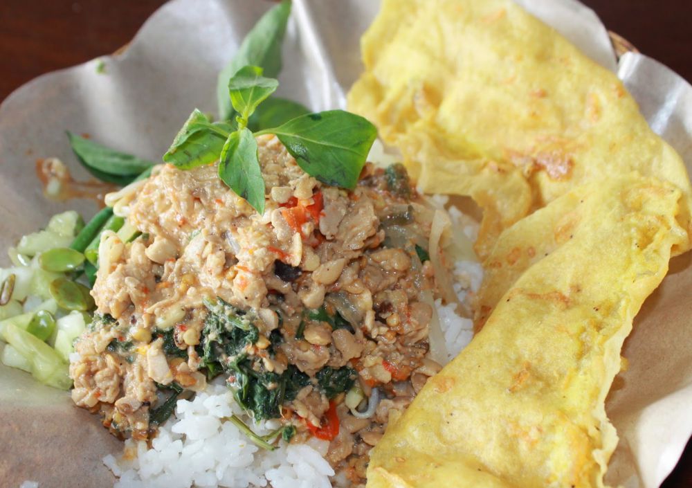 Nasi Pecel Indonesian food